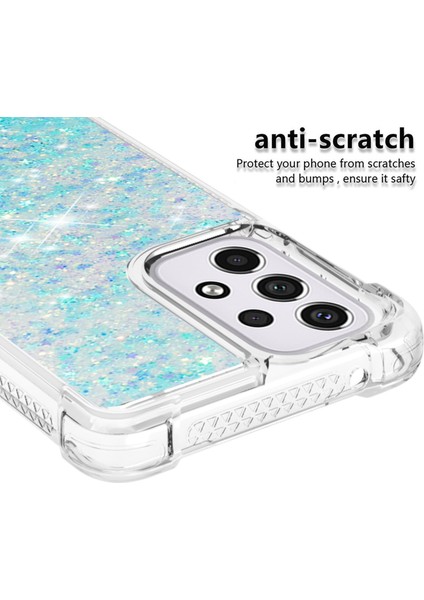 Le1 Serisi Quicksand ve Tpu Koruyucu Kapak Kabuğu Sıkılmayan Kenar Pırıltılı Seralar Samsung Galaxy A33 5g Için Hızlı ve Telefon Kılıfı (Yurt Dışından)