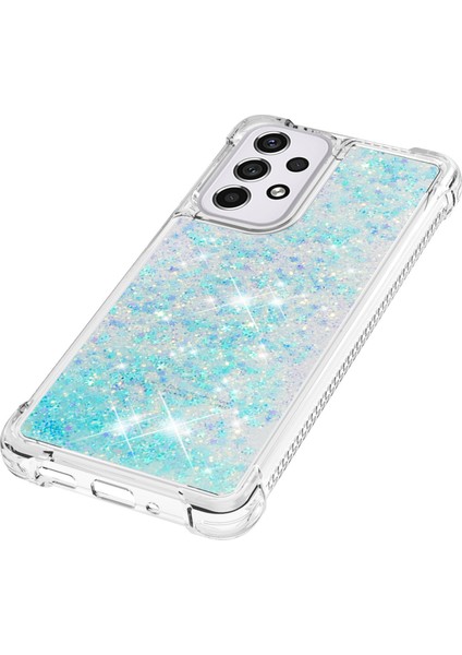 Le1 Serisi Quicksand ve Tpu Koruyucu Kapak Kabuğu Sıkılmayan Kenar Pırıltılı Seralar Samsung Galaxy A33 5g Için Hızlı ve Telefon Kılıfı (Yurt Dışından)