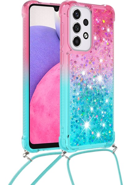 Le3-1 Serisi Gradyan Pırıltılı Seralar Quicksand ve Tpu Kapak Kabuğu Samsung Galaxy A33 5g (Yurt Dışından) fiyatları