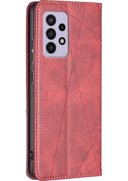 Samsung Galaxy A33 Için 5g Telefon Kılıfı Baskı Deseni Ekleme Stili Telefon Kapak Kart Yuvaları Tasarım Deri Telefon Kabuğu (Yurt Dışından) modelleri