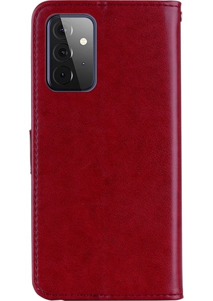Rhinestone Dekoru Pu Deri Manyetik Toka Çanta Cüzdanı Baykuş Çiçek Baskılı Kabuk Kapağı Samsung Galaxy A33 5g (Yurt Dışından) modelleri