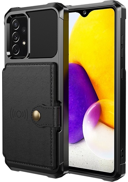 ZM03 Samsung Galaxy A33 5g Tpu Telefon Kılıfı Için Şok Geçirmez Kılıf + Manyetik Metal Saclı Pu Deri Cüzdan (Yurt Dışından) fiyatları