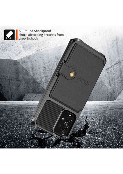 ZM03 Samsung Galaxy A33 5g Tpu Telefon Kılıfı Için Şok Geçirmez Kılıf + Manyetik Metal Saclı Pu Deri Cüzdan (Yurt Dışından) fırsatları