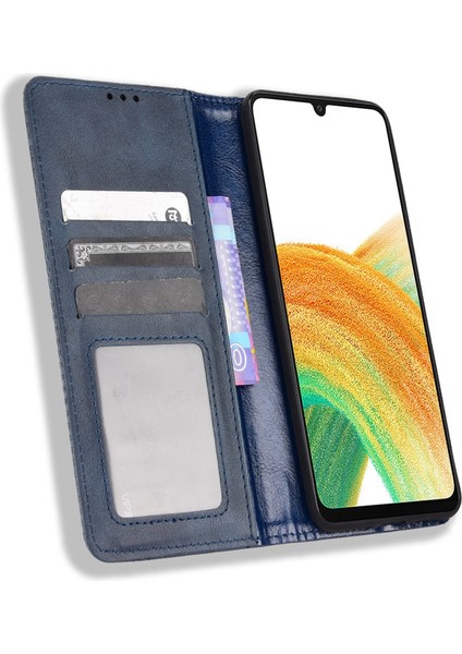 Samsung Galaxy A33 Için 5g Retro Pu Deri Cüzdan Telefon Kapağı Mozaik Basılı Mıknatıs Kapatma Ayarlanabilir Stand Kılıfı (Yurt Dışından) fiyatları