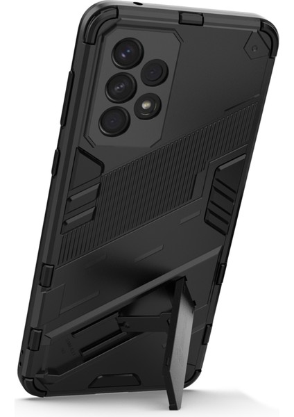 Samsung Galaxy A33 5g Için Shockproof Kickstand Telefon Kasası Tpu + Pc Hybrid Kapak (Yurt Dışından)