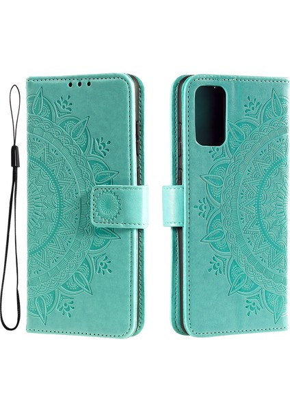 Şok Geçirmez Cüzdan Standı Tasarımı, Samsung Galaxy A33 5g Için Mandala Çiçek Pu Deri Telefon Flip Kapak Kılıfı (Yurt Dışından)