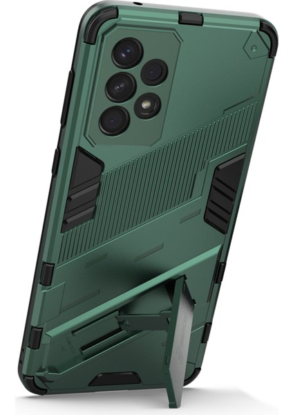 Samsung Galaxy A33 5g Için Shockproof Kickstand Telefon Kasası Tpu + Pc Hybrid Kapak (Yurt Dışından)