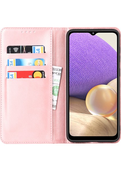 Samsung Galaxy A33 5g Için Manyetik Otomatik Emici Pu Deri Kasa, Folio Flip Cüzdan Standı Telefon Kapağı (Yurt Dışından) fırsatları