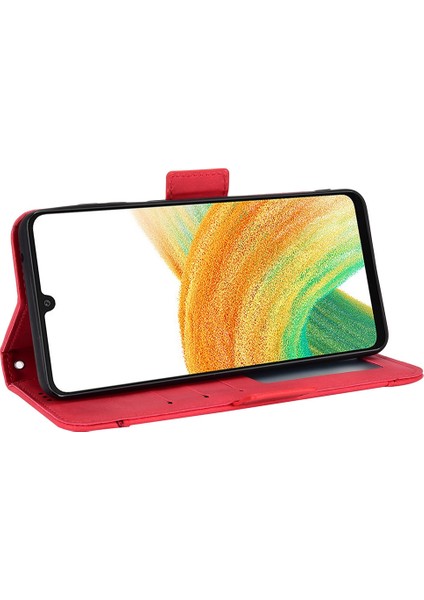 Samsung Galaxy A33 5g Birden Fallbole Kart Yuvaları Telefon Kapağı Pu Deri Cüzdan Stand Folio Flip Kılıf (Yurt Dışından) fırsatları