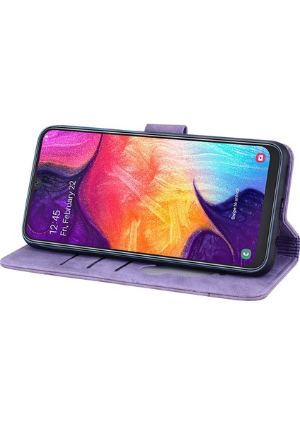 Samsung Galaxy A33 5g Anti-Fall Tam Kaplama Telefon Cüzdan Kılıfı Kiraz Çiçeği Kedi Baskılı Pu Deri Stand Flip Cover Strap ile (Yurt Dışından) fırsatları
