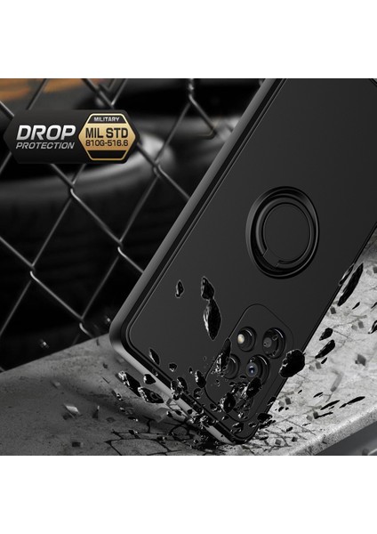 Samsung Galaxy A33 5g Için Ring Kickstand Tpu Kılıfı, Damla Geçirmez Kauçuklu Telefon Koruyucu Kapak (Yurt Dışından) indirimleri