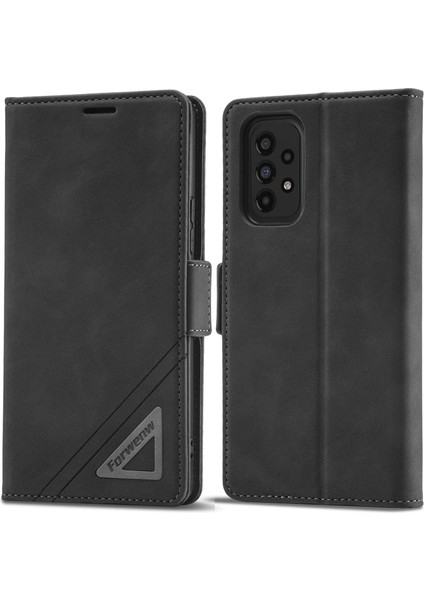 Samsung Galaxy A33 Için Forwenw F3 Serisi 5g 5g Çizik Dirençli Cüzdan Stili Pu Deri Flip Koruyucu Telefon Kabuğu Stand (Yurt Dışından)