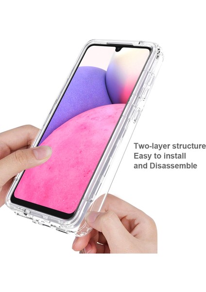 Samsung Galaxy A33 5g Için 3-1 Arada Pc+Tpu Hibrid Telefon Kılıfı, Pet Ekran Koruyucu ile Derneği Tam Koruma Karşıtı Telefon Kapağı (Yurt Dışından) fiyatları