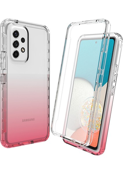 Samsung Galaxy A33 5g Için 3-1 Arada Pc+Tpu Hibrid Telefon Kılıfı, Pet Ekran Koruyucu ile Derneği Tam Koruma Karşıtı Telefon Kapağı (Yurt Dışından)