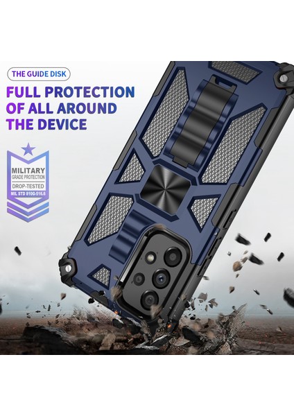 Samsung Galaxy A33 5g Tpu + Pc Şok Geçirmez Kapak Kickstand ile Çizilmeye Dayanıklı Arka Kasa Için Koruyucu Kasa (Yurt Dışından)
