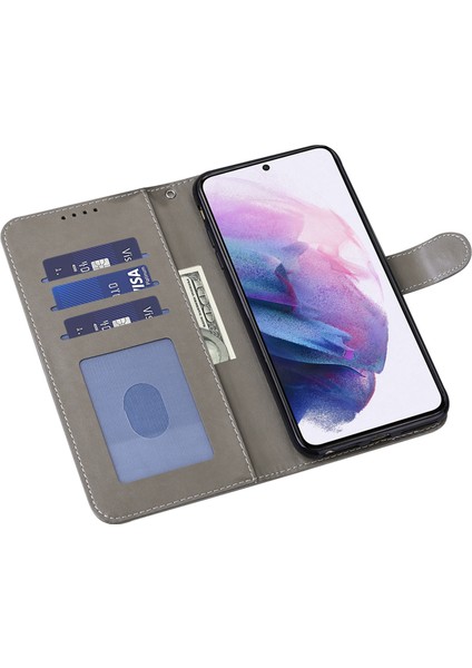 Geyik Ağacı Deseni Pu Deri Cüzdan Stand Samsung Galaxy A33 5g Için Telefon Koruyucu Kılıf Kapağı (Yurt Dışından)