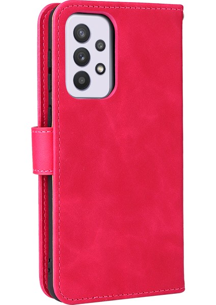 Pu Deri + Tpu Cilt Touch Hissed Hisset Samsung Galaxy A33 5g Için Cüzdan Telefon Kapak Kılıfı (Yurt Dışından)