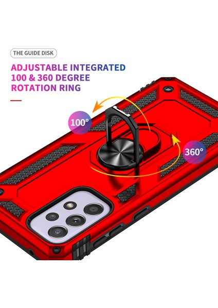 Samsung Galaxy A33 5g Askeri Sınıf Damla Damlı Hibrit Telefon Kılıfı Entegre Ring Kickstand (Yurt Dışından) modelleri