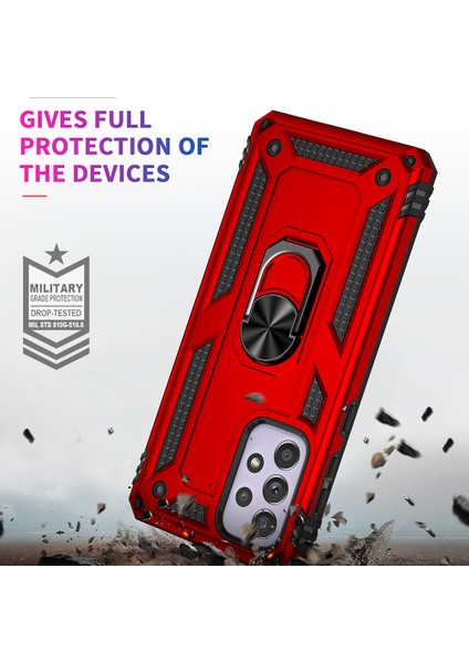 Samsung Galaxy A33 5g Askeri Sınıf Damla Damlı Hibrit Telefon Kılıfı Entegre Ring Kickstand (Yurt Dışından) indirimleri
