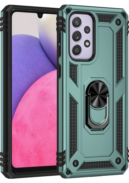 Samsung Galaxy A33 5g Askeri Sınıf Damla Damlı Hibrit Telefon Kılıfı Entegre Ring Kickstand (Yurt Dışından)