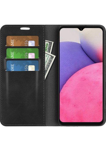 Otomatik Kapanış Manyetik Pu Deri Kılıf Stand Samsung Galaxy A33 5g Için Cüzdan Düz Renkli Talıplı Flip Telefon Kapağı (Yurt Dışından) fırsatları