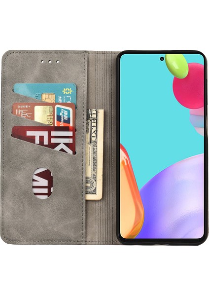 Kartı Anti-Fingerprint Stand Kapağı Şok Geçirmez Cüzdan Telefon Kasası Samsung Galaxy A33 Için Deri Kabuk Ekleme (Yurt Dışından) fırsatları