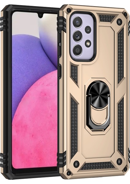 Samsung Galaxy A33 5g Askeri Sınıf Damla Damlı Hibrit Telefon Kılıfı Entegre Ring Kickstand (Yurt Dışından) fiyatları