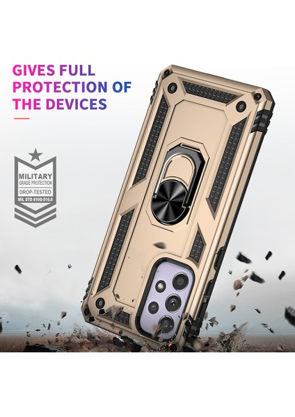 Samsung Galaxy A33 5g Askeri Sınıf Damla Damlı Hibrit Telefon Kılıfı Entegre Ring Kickstand (Yurt Dışından) indirimleri