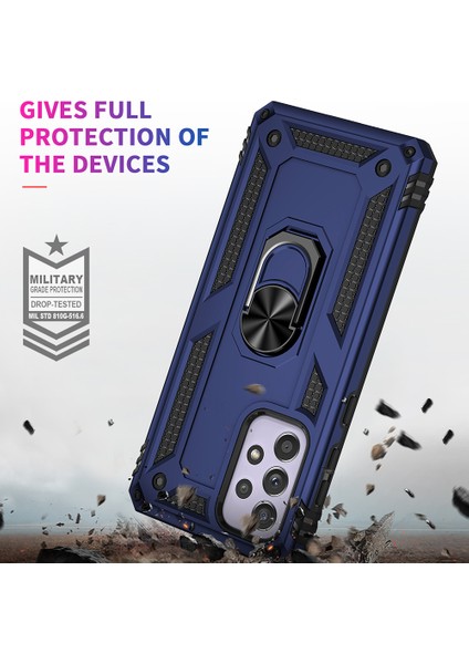 Samsung Galaxy A33 5g Askeri Sınıf Damla Damlı Hibrit Telefon Kılıfı Entegre Ring Kickstand (Yurt Dışından) indirimleri