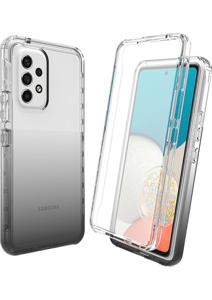 Samsung Galaxy A33 5g Için 3-1 Arada Pc+Tpu Hibrid Telefon Kılıfı, Pet Ekran Koruyucu ile Derneği Tam Koruma Karşıtı Telefon Kapağı (Yurt Dışından)