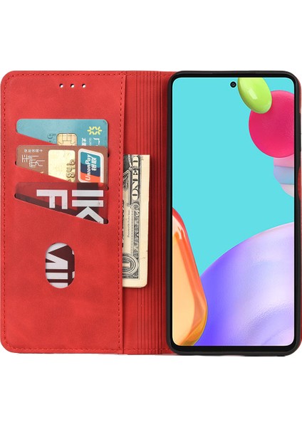 Kartı Anti-Fingerprint Stand Kapağı Şok Geçirmez Cüzdan Telefon Kasası Samsung Galaxy A33 Için Deri Kabuk Ekleme (Yurt Dışından) fırsatları