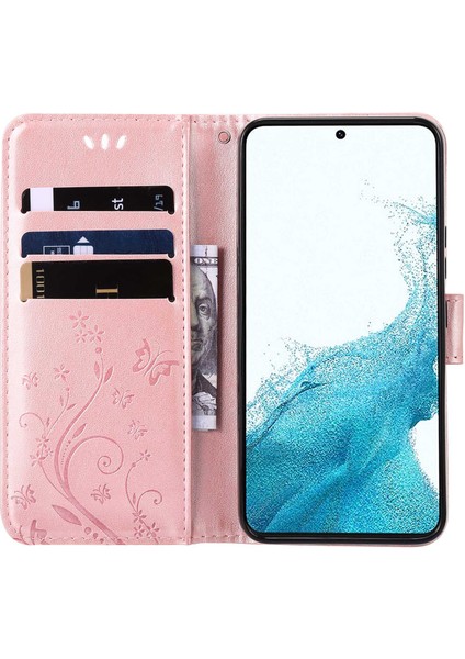 Samsung Galaxy A33 5g Pu Deri Akıllı Telefon Kılıfı Şık Baskı Kelebekleri Cüzdan Anti-Drop Kapağı (Yurt Dışından)