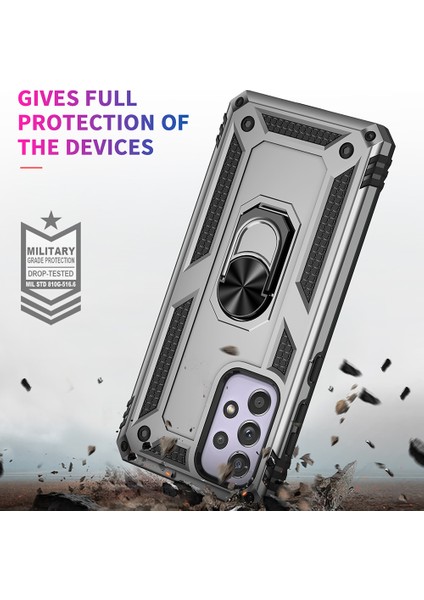 Samsung Galaxy A33 5g Askeri Sınıf Damla Damlı Hibrit Telefon Kılıfı Entegre Ring Kickstand (Yurt Dışından) indirimleri