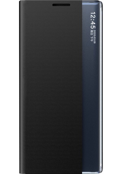 Otomatik Emilen Hafif Ince Otomatik Uyandırma/uyku Deri Standı Telefon Kapağı Telefon Kasası Samsung Galaxy A33 5g Için Görünüm Penceresi (Yurt Dışından) fiyatları