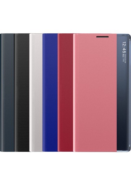 Otomatik Emilen Hafif Ince Otomatik Uyandırma/uyku Deri Standı Telefon Kapağı Telefon Kasası Samsung Galaxy A33 5g Için Görünüm Penceresi (Yurt Dışından) fiyatları