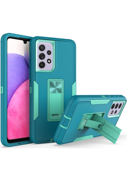 Samsung Galaxy A33 5g Damla Kanıtı Pc + Tpu Hibrid Telefon Kapağı Entegre Kickstand Araba Montaj Sac Kılıfı (Yurt Dışından)