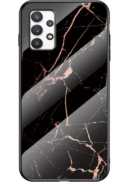 Temperli Cam + Pc + Tpu Iyi Korumalı Anti-Çizik Mermer Desen Telefon Kasası Samsung Galaxy A33 5g (Yurt Dışından)