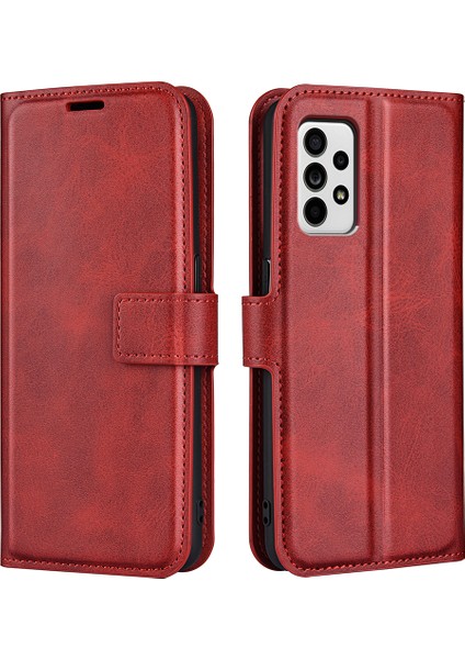 Iyi Korumalı Damla Geçirmez Manyetik Toka Cüzdan Standı Pu Deri+Tpu Iç Flip Kapak Samsung Galaxy A33 5g (Yurt Dışından)