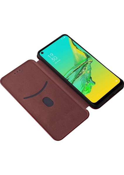 Samsung Galaxy A33 Için 5g Manyetik Otomatik Absorlanmış Karbon Fiber Doku Deri Deri Deri Stand Kart Yuvası ile Telefon Koruyucu Kapak Kılıfı (Yurt Dışından)