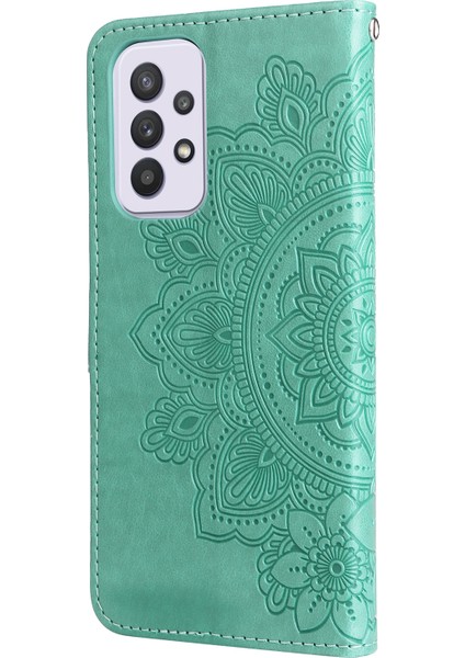Baskı Mandala Desen Pu Deri + Tpu Cüzdan Stand Samsung Galaxy A33 5g Için Telefon Kılıfı (Yurt Dışından) modelleri
