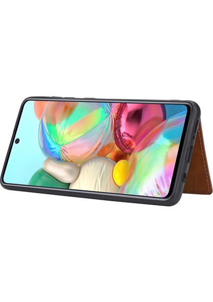 Samsung Galaxy A33 5g Kart Yuvaları Için Kickstand Pu Deri Kaplı Tpu Koruyucu Arka Kapak (Yurt Dışından) fırsatları