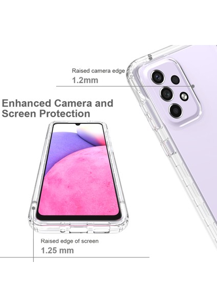 Samsung Galaxy A33 5g Güçlendirilmiş Köşe Şok Emici Telefon Kılıfı Gradyan Tpu + Pc Koruyucu Kapak (Yurt Dışından)