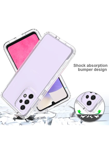 Samsung Galaxy A33 5g Güçlendirilmiş Köşe Şok Emici Telefon Kılıfı Gradyan Tpu + Pc Koruyucu Kapak (Yurt Dışından)