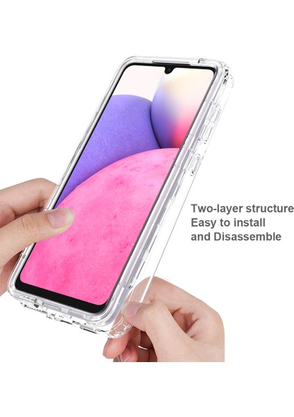 Samsung Galaxy A33 5g Güçlendirilmiş Köşe Şok Emici Telefon Kılıfı Gradyan Tpu + Pc Koruyucu Kapak (Yurt Dışından)