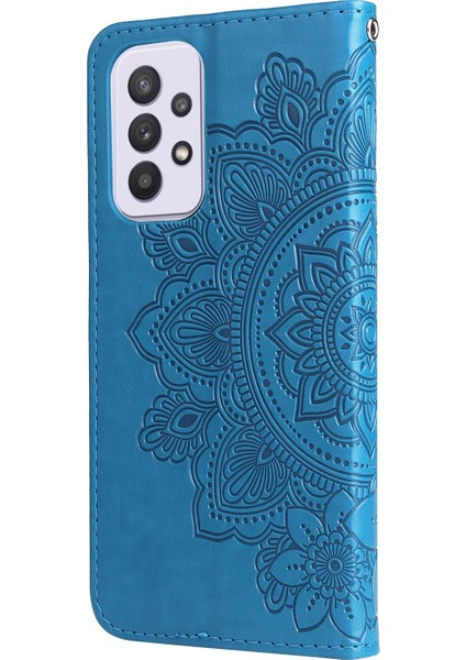 Baskı Mandala Desen Pu Deri + Tpu Cüzdan Stand Samsung Galaxy A33 5g Için Telefon Kılıfı (Yurt Dışından) modelleri