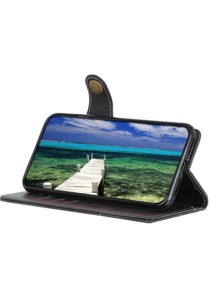 Flip Stand Kitap Deri Telefon Kılıfı S-Şekilli Doku Samsung Galaxy A33 5g Için Manyetik Kapatma Cüzdan Kapağı (Yurt Dışından)