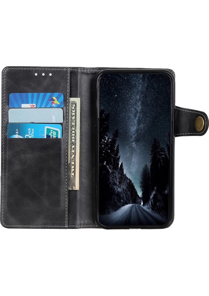 Flip Stand Kitap Deri Telefon Kılıfı S-Şekilli Doku Samsung Galaxy A33 5g Için Manyetik Kapatma Cüzdan Kapağı (Yurt Dışından)