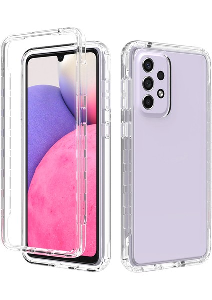 Samsung Galaxy A33 5g Güçlendirilmiş Köşe Şok Emici Telefon Kılıfı Gradyan Tpu + Pc Koruyucu Kapak (Yurt Dışından)