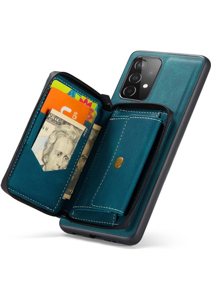 Samsung Galaxy A33 5g Fermuar Cüzdan Kickstand Telefon Kılıfı Çıkarılabilir Manyetik Emilim Deri Kaplamalı Tpu Kapağı (Yurt Dışından) fırsatları