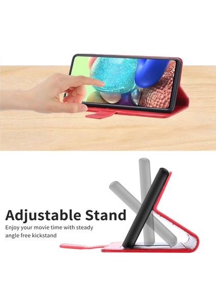 Baskılı Y Şeklindeki Çizgiler Manyetik Pu Deri Telefon Kılıfı Samsung Galaxy A33 5g Için Kayış ile Flip Cüzdan Telefon Kapağı (Yurt Dışından)